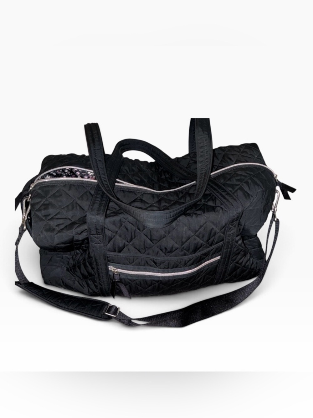 Like New Vera Bradley Large Travel Duffel Bag with adjustable strap.